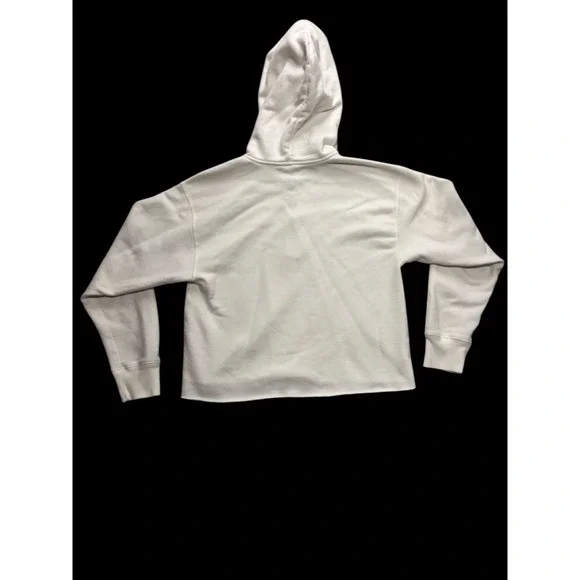 Abercrombie & Fitch Y2K Quarter Zip Jacket Cozy White Women's Medium Long Sleeve - Picture 2 of 10